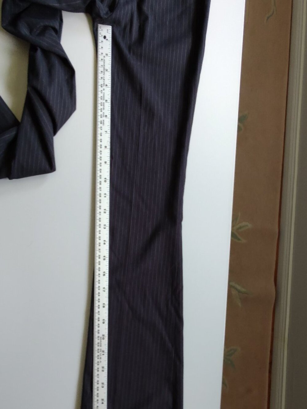 Talula women's dress trousers with stripes size 0 grey color stretch - Picture 5 of 14